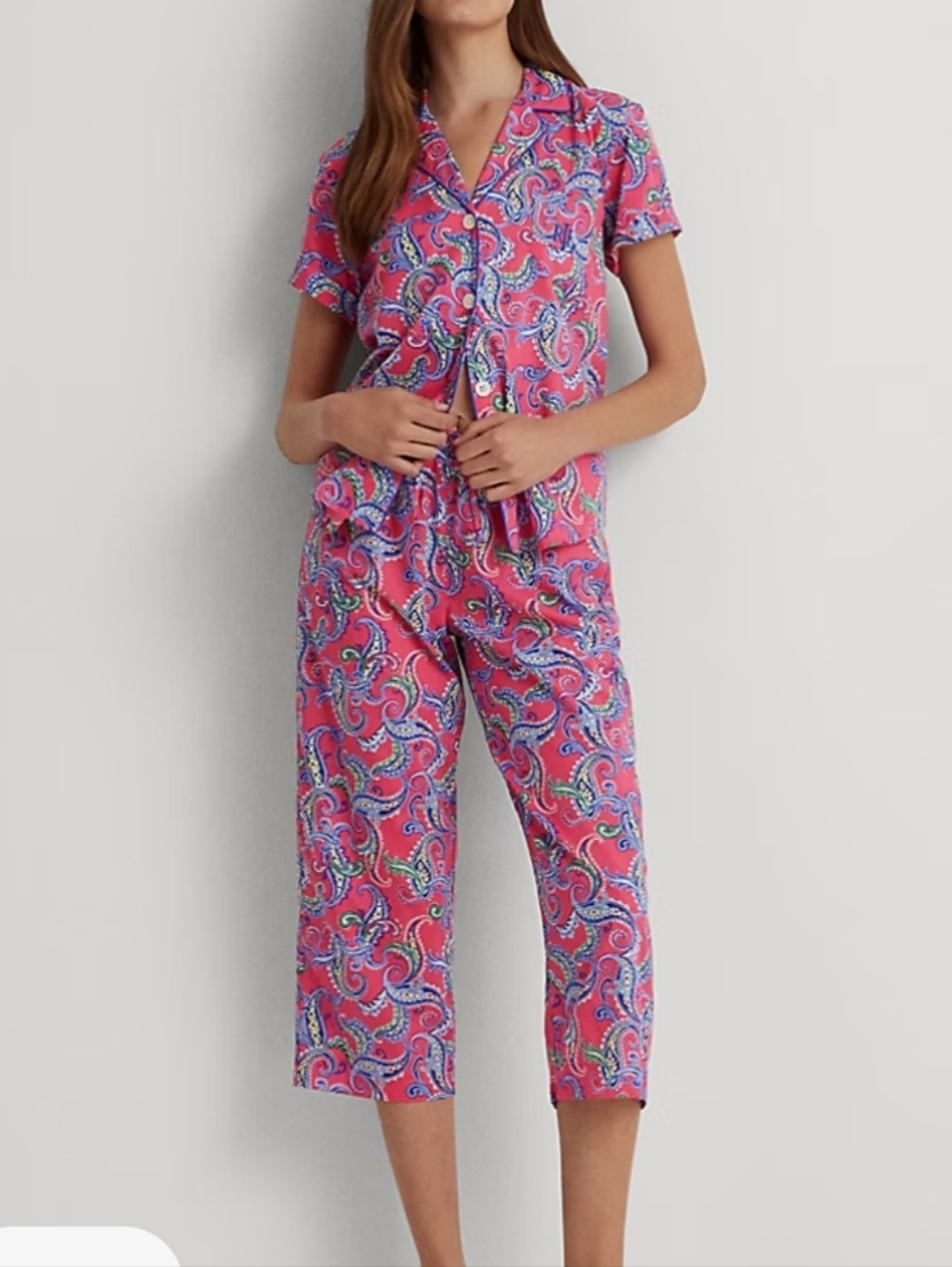 Lauren Ralph Lauren Paisley Lawn Pajama Set